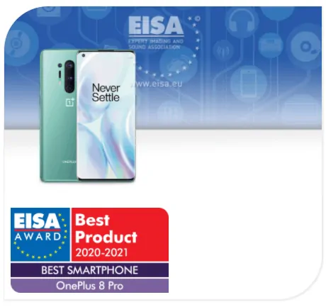 EISA Awards oneplus 8 pro