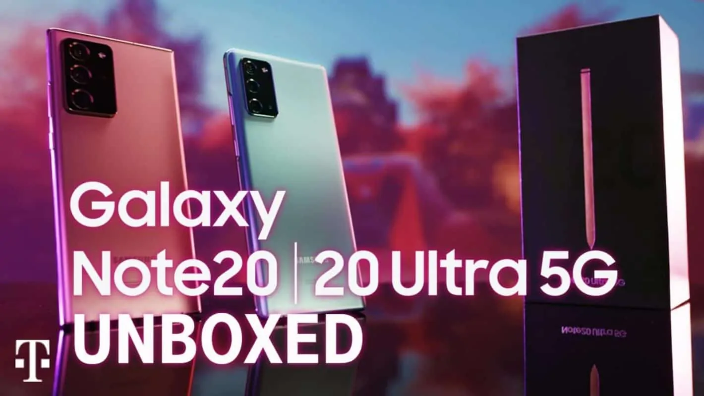 Featured image for Watch T-Mobile's Des Unboxing The New Galaxy Note 20, Ultra 5G