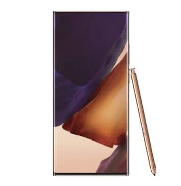 Galaxy Note20 Ultra Mystic Bronze Front with S Pen