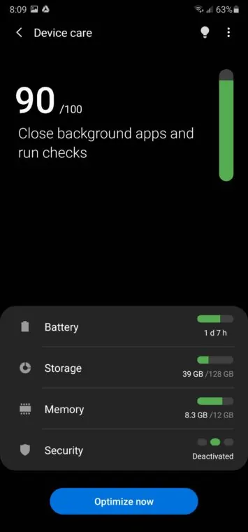 Screenshot 20200818 080930 Device care