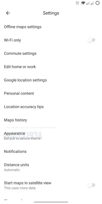 google maps dark mode 1