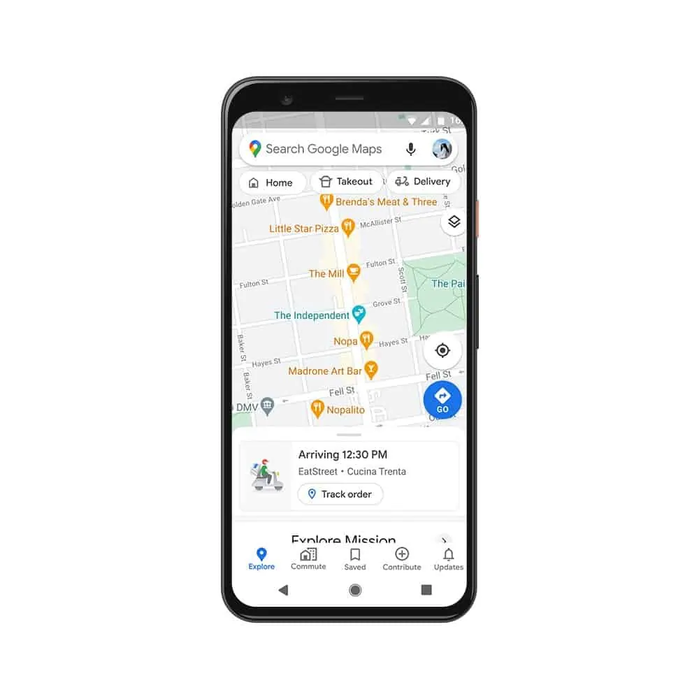 Live Delivery Status google maps