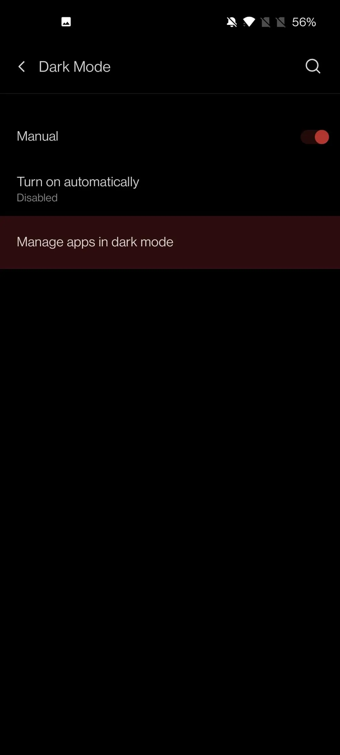 OxygenOS 11 dark mode