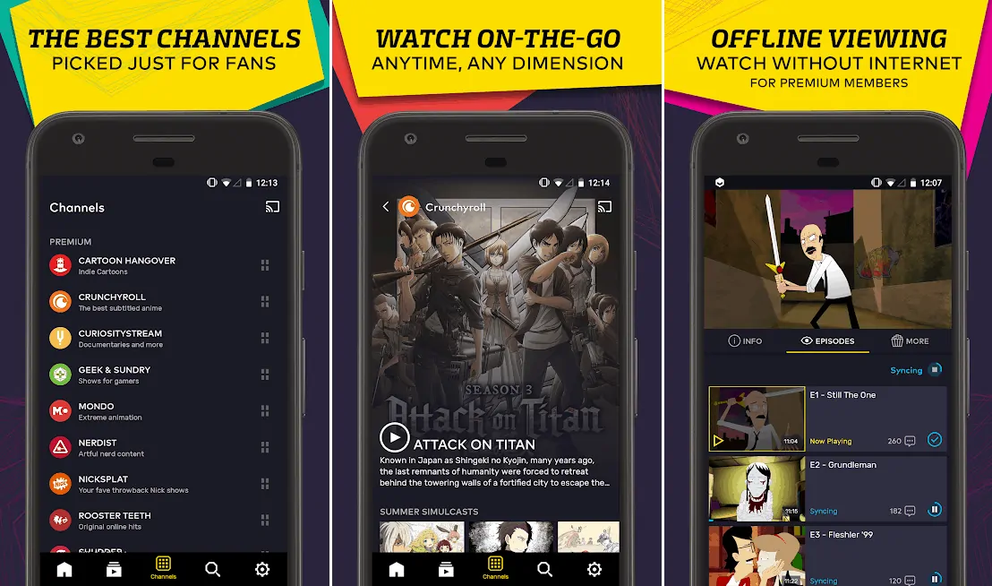 vrv best streaming apps android
