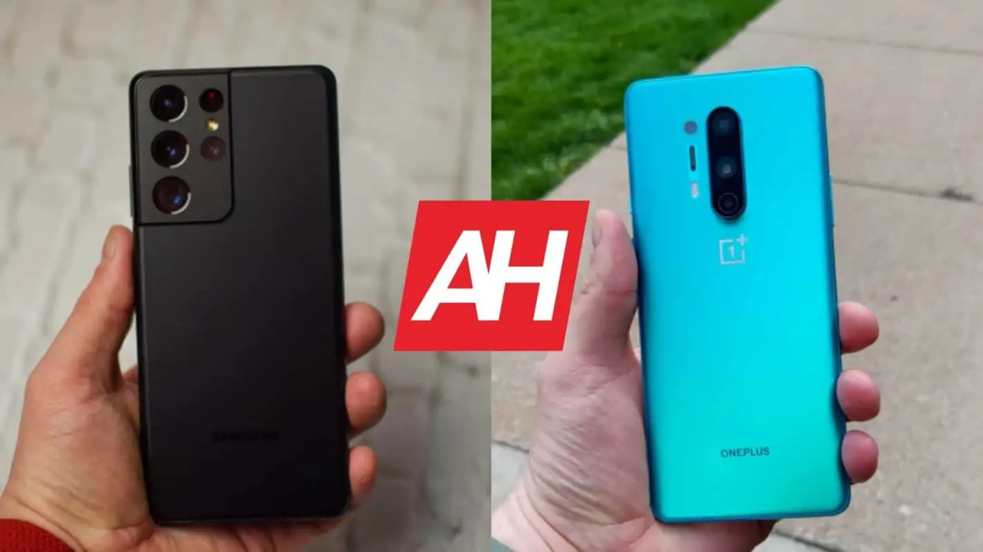 Featured image for Phone Comparisons: Samsung Galaxy S21 Ultra vs OnePlus 8 Pro