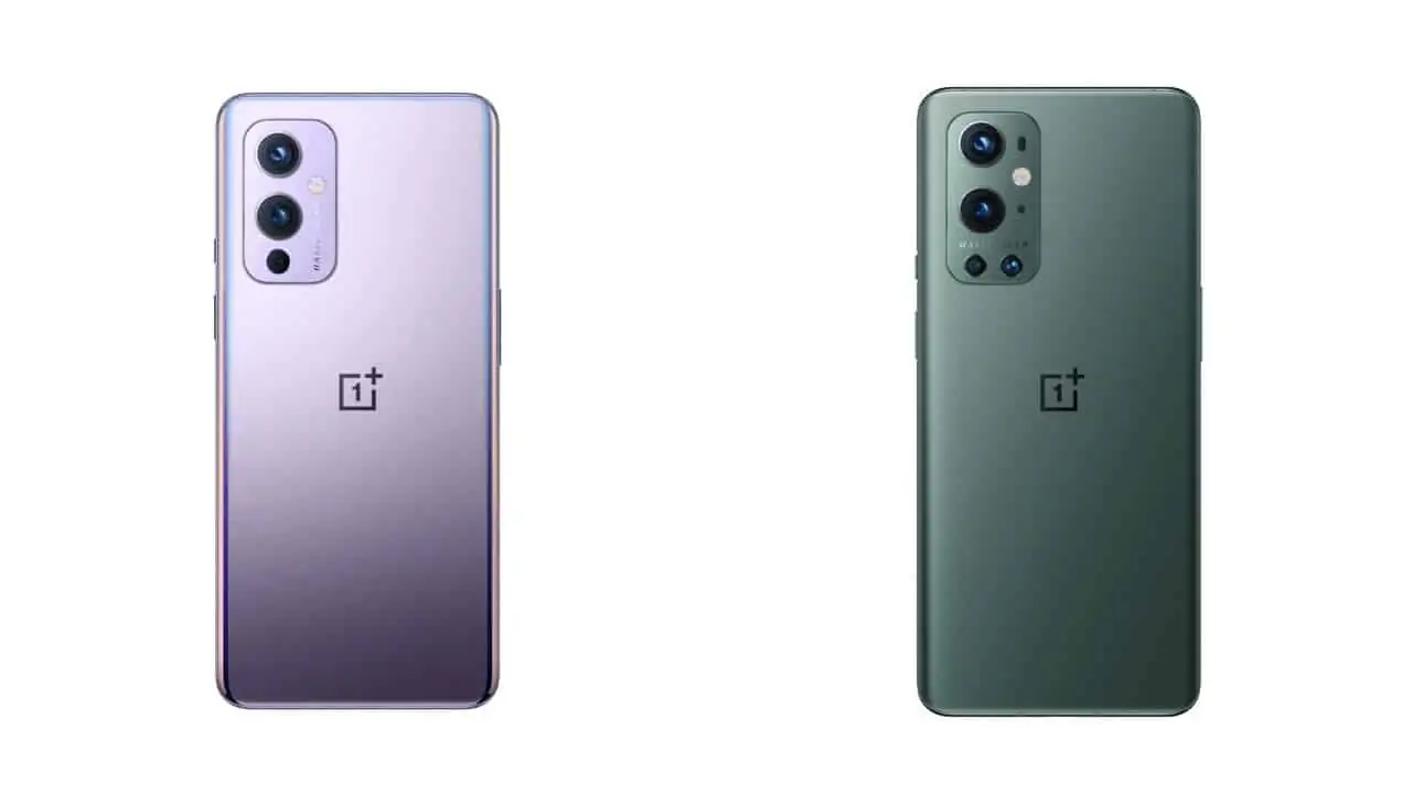 AH OnePlus 9 and 9 Pro back renders