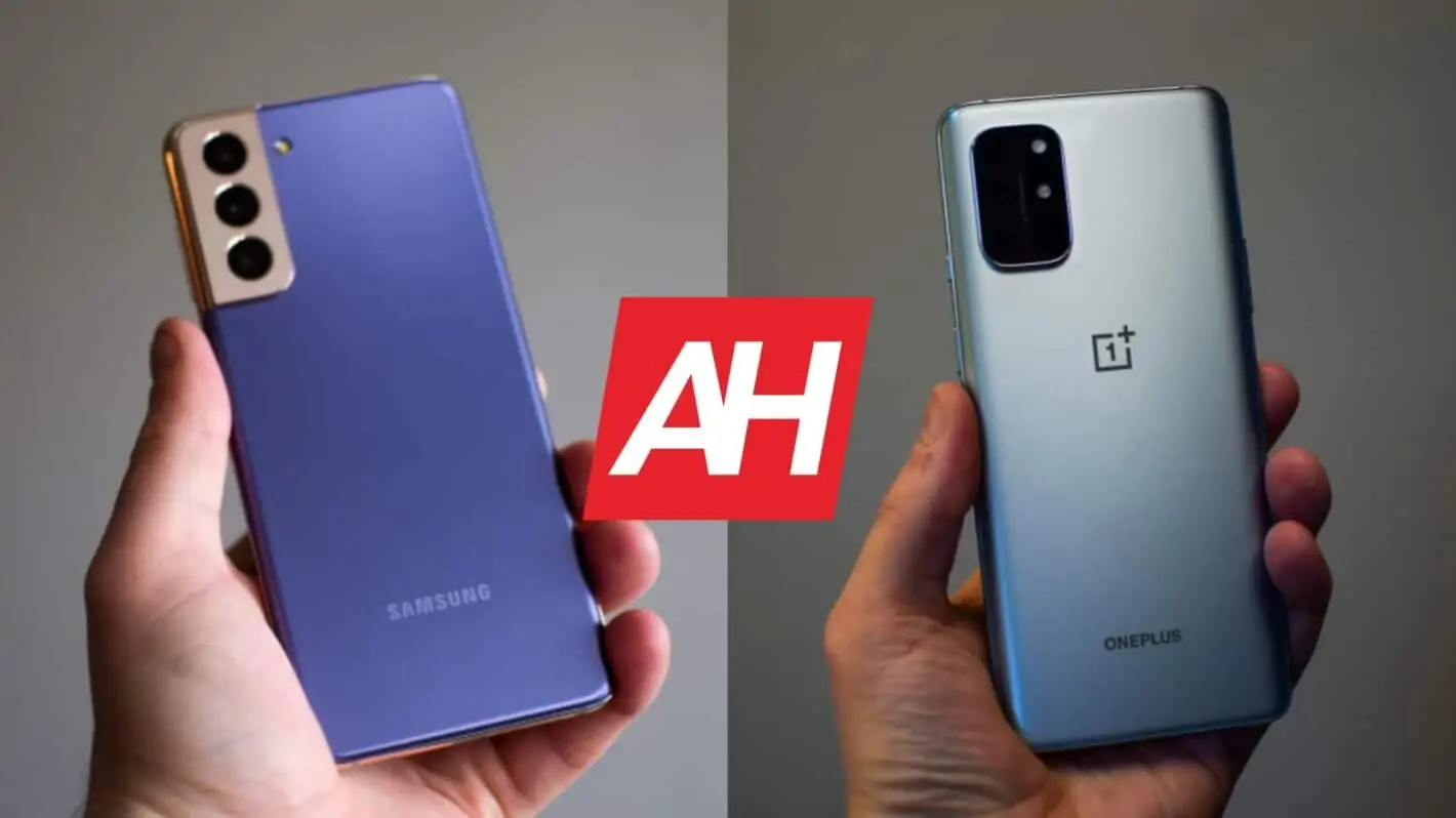 Featured image for Phone Comparisons: Samsung Galaxy S21+ vs OnePlus 8T