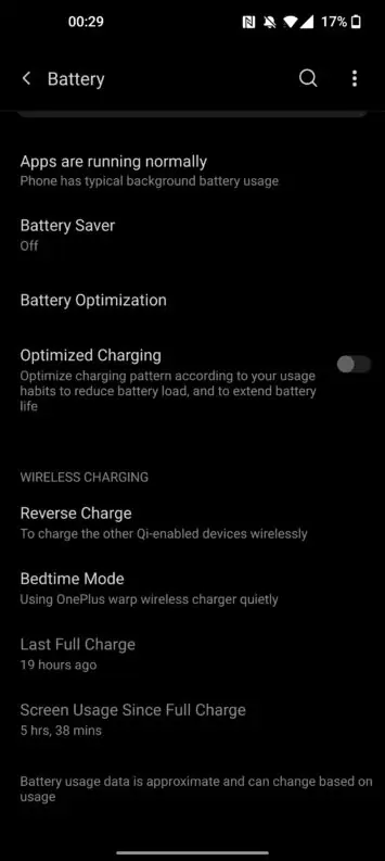 AH OnePlus 9 Pro battery life 1