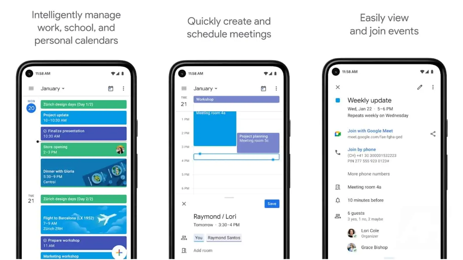 Google Calendar app grid image