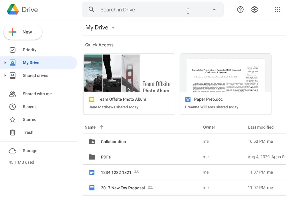 google drive search operators