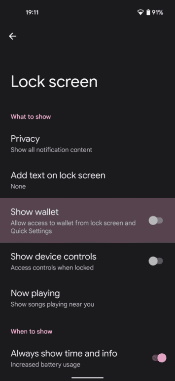 Google Android 12 Beta Wallet 1