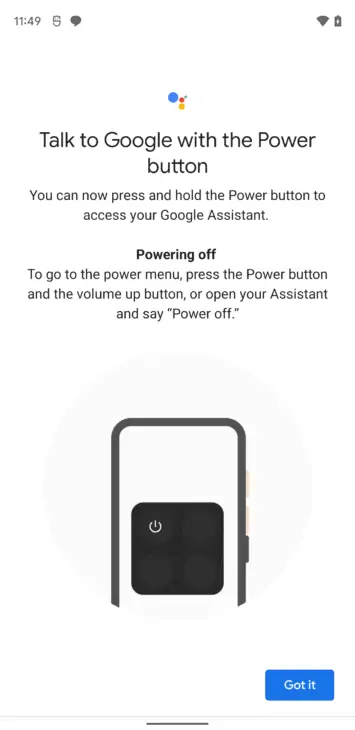 Google Assistant Power Menu 1