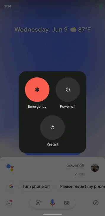 Google Assistant Power Menu 2