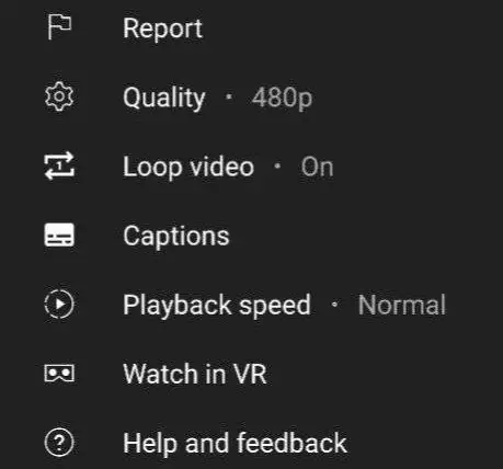 YouTube Loop Button Video