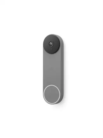 Nest Doorbell battery Ash perspective orth