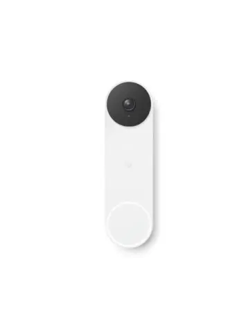 Nest Doorbell battery Snow front ortho