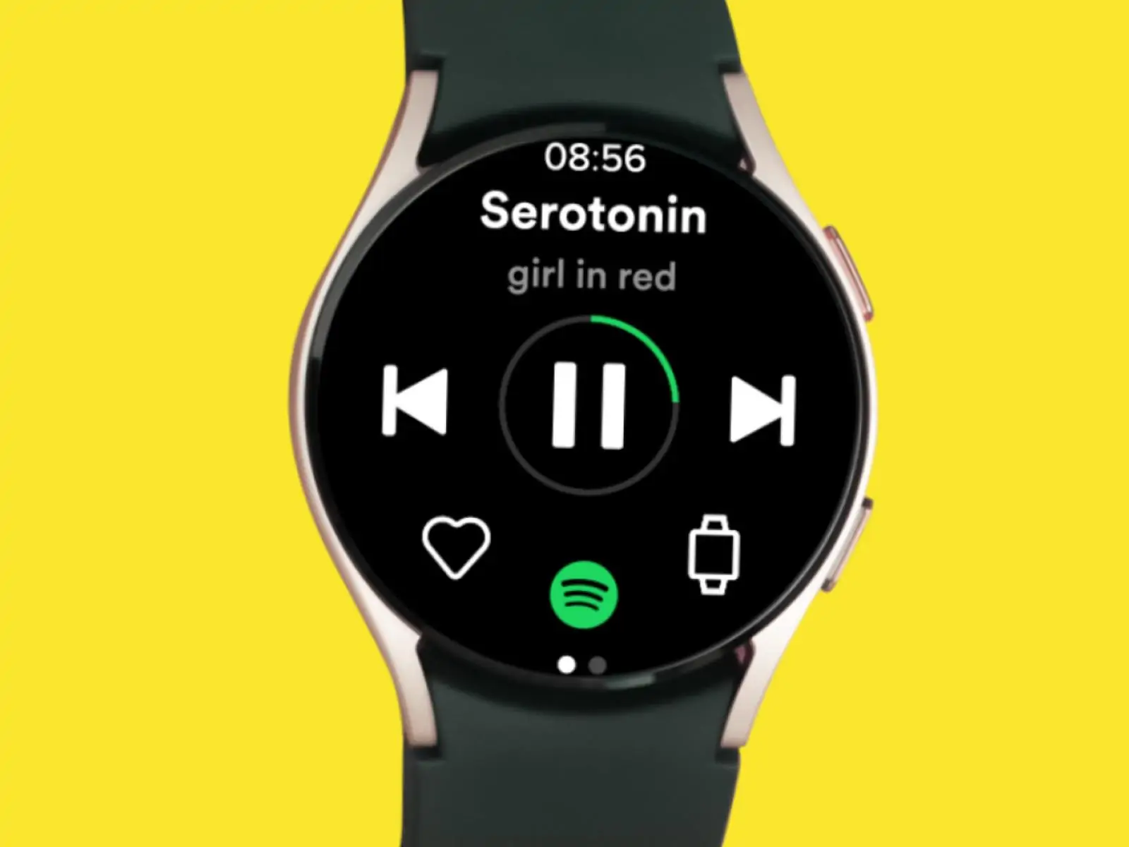 Spotify Downloads Streaming Wear OS announcement presser cropped for title