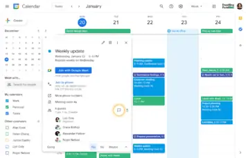 Google Calendar Chat - Web