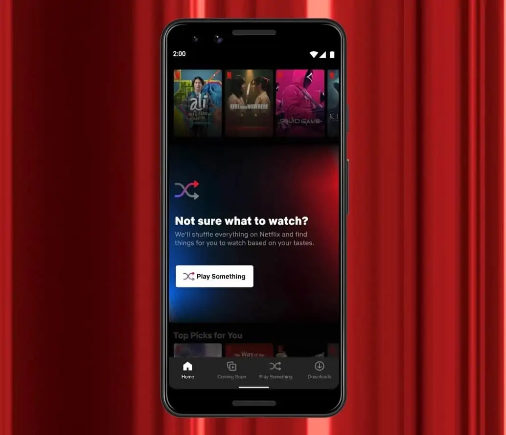 Featured image for Netflix Rolls Out Play Something On Android