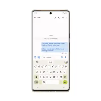 Pixel 6 title presser Google Assistant Voice Typing 08