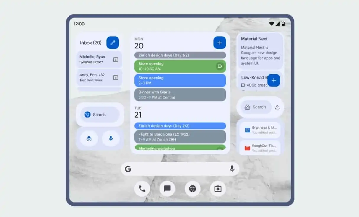 Featured image for Google Calendar, News & Fi Get Android 12 Material You Widgets