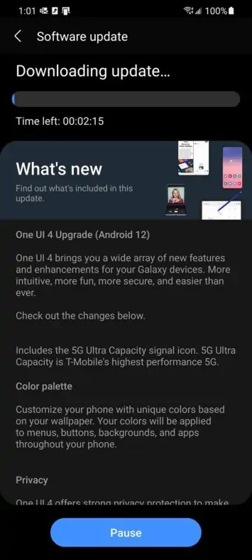 T Mobile Galaxy S21 Update