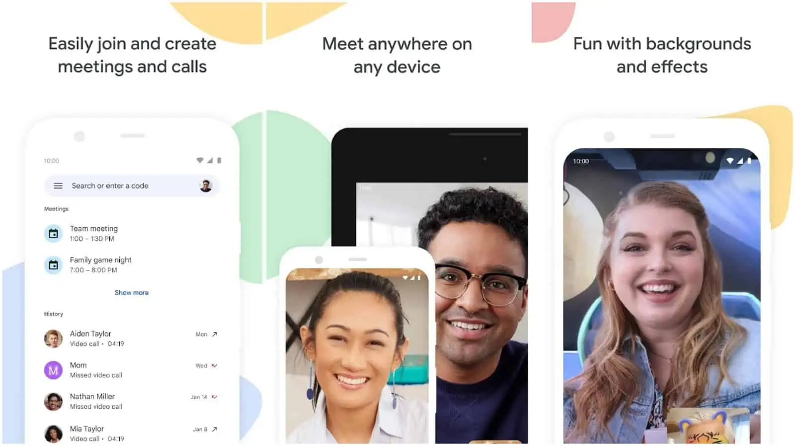 Google Meet app grid image 2023