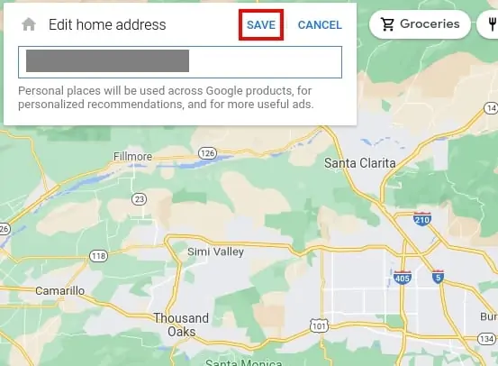 How to edit home address Google Maps desktop 4