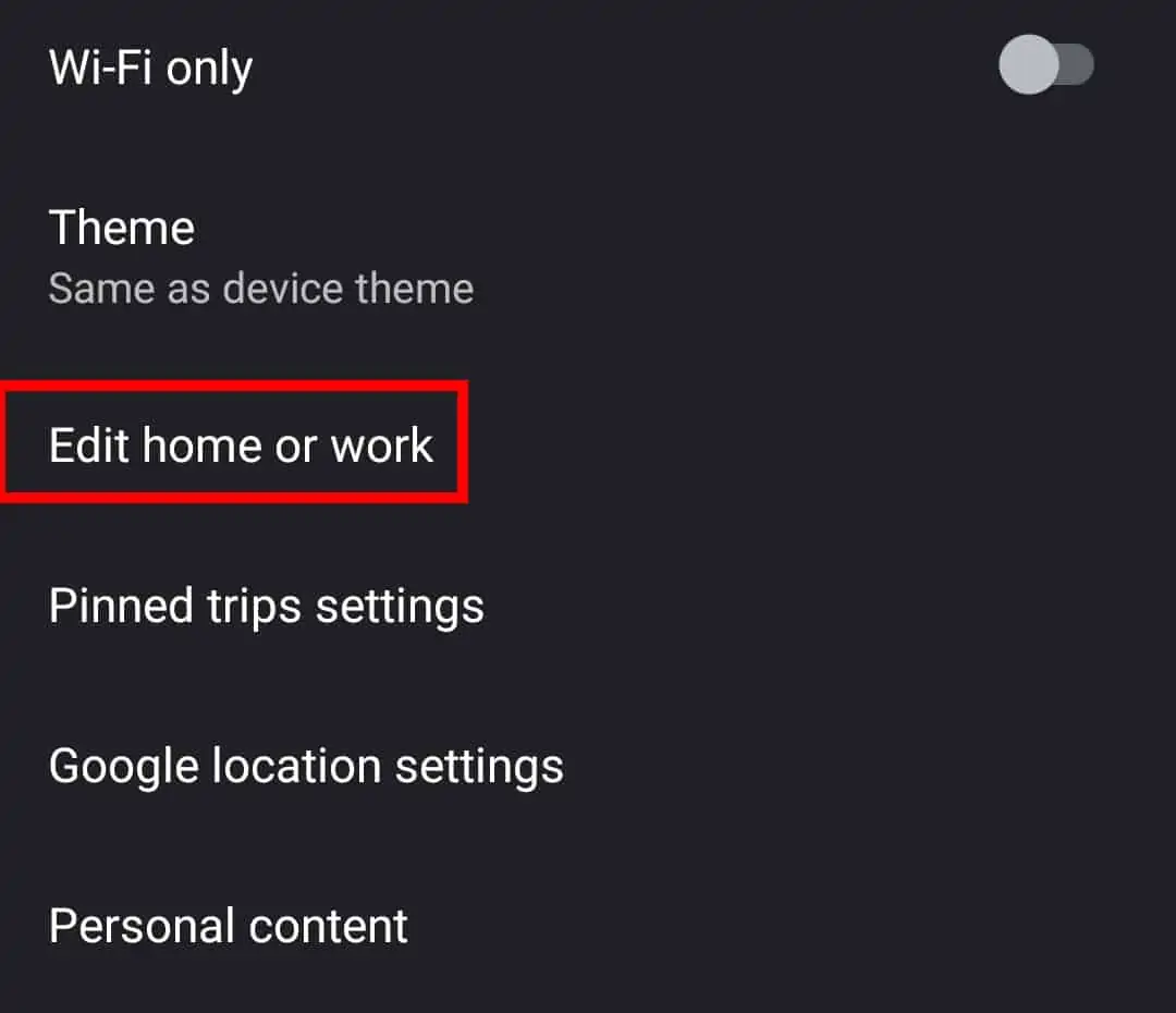 How to edit home address Google Maps mobile 4