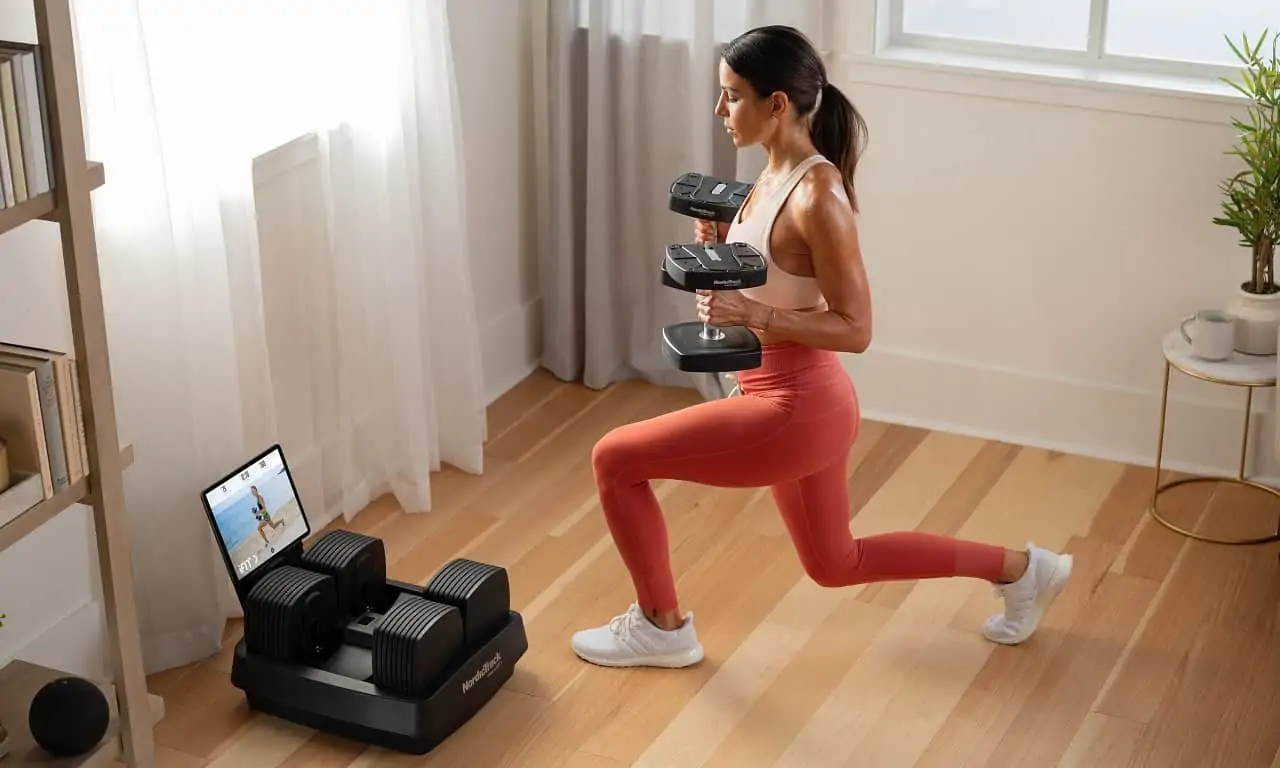 Featured image for You Can Use Alexa To Adjust The Weights On These Dumbbells