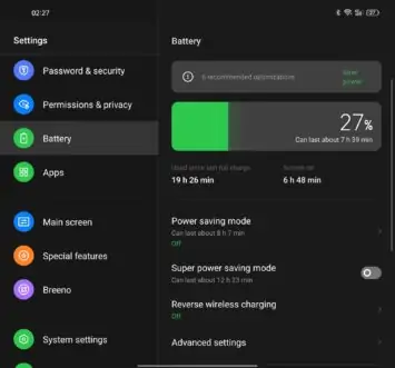 OPPO Find N battery life 1