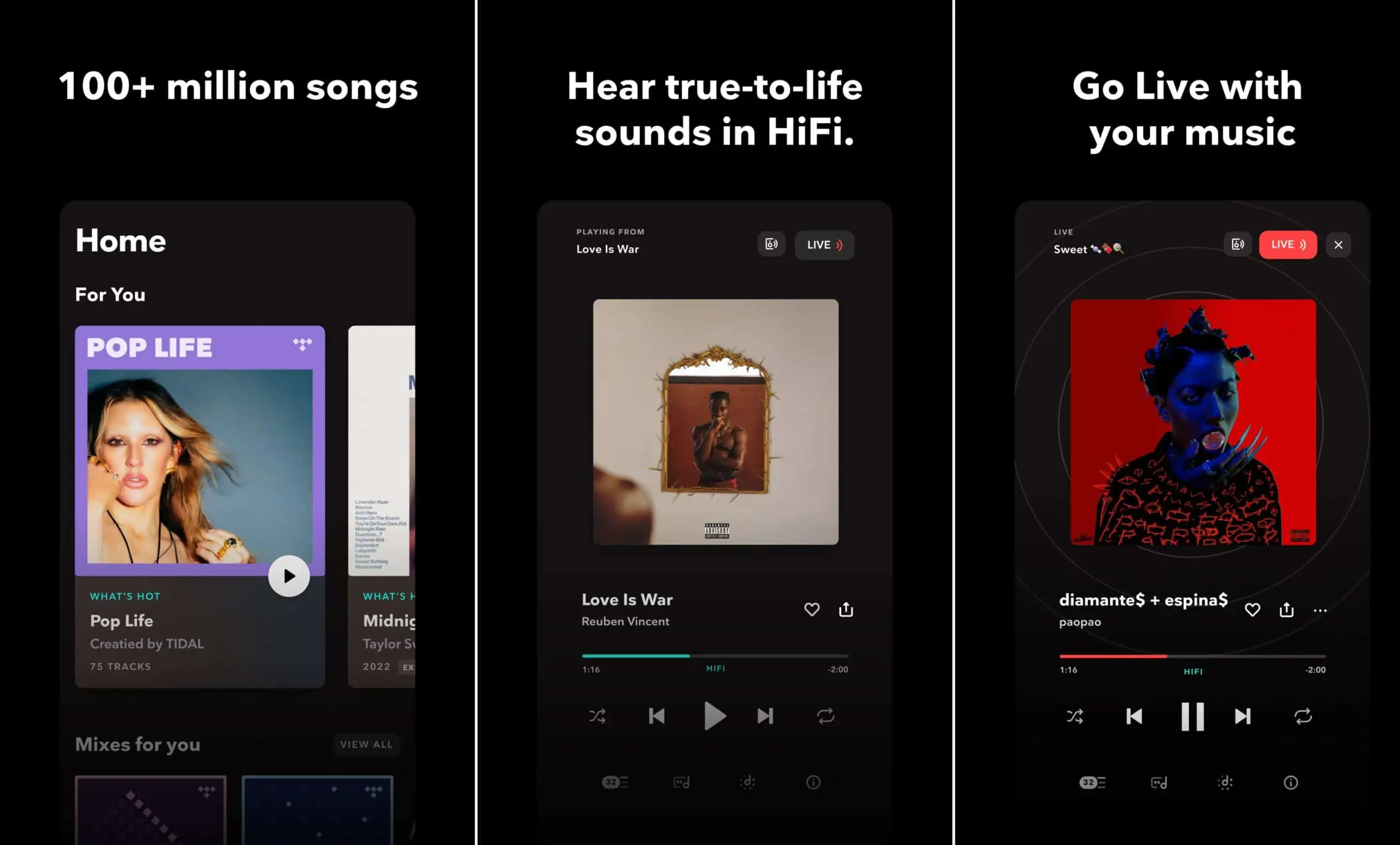 Tidal music streaming app