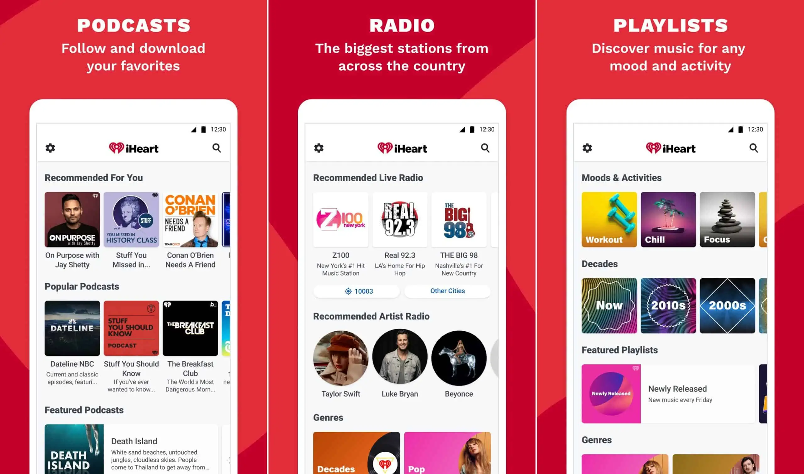 iHeartRadio Android app