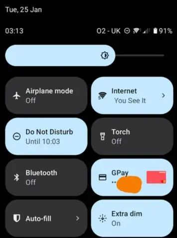 sony android 12 quick setting toggle