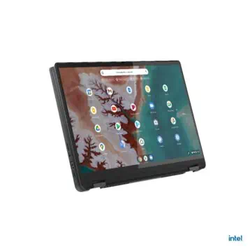 01 96 09 Ideapad Flex 5i Chromebooks 14 Storm Grey Tablet Horizontal Facing Right for flex duet mwc