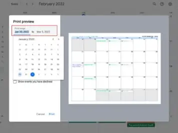 02 1 how to print Google Calendar DG AH 2022