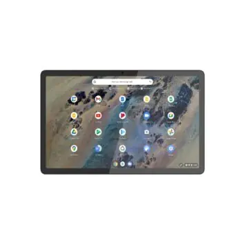 02 4 Lenovo IdeaPad Duet 3 Chromebook 11 QC Misty Blue Tablet Mode Front View for mwc flex duet chromebooks announcement