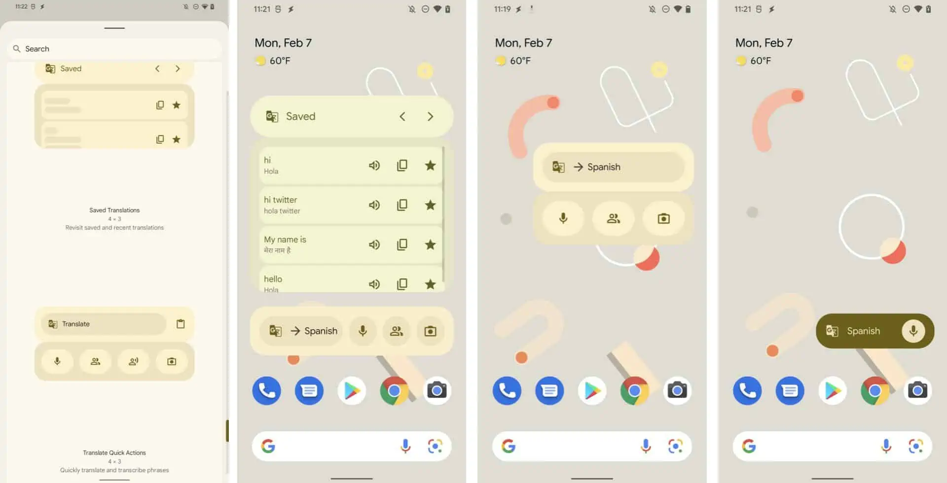 Google Translate Widgets from Twitter via Mishaal Rahman