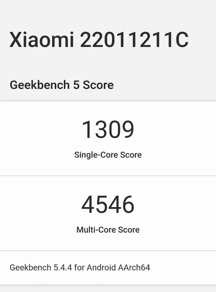 Dimensity 9000 Geekbench 5 Xiaomi