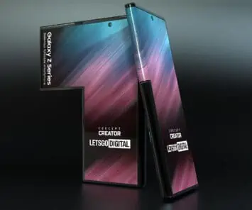 Samsung Galaxy Z Series Sideways Foldable Render 2