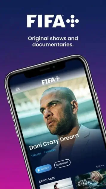 FIFA Plus app image 1