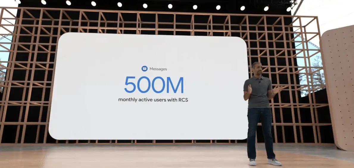 Featured image for Google I/O 2022 Takes A Jab At Apple Via 500 Million Active RCS Users