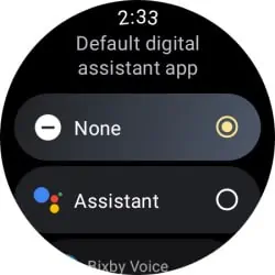 Google Assistant Galaxy Watch Default App 3