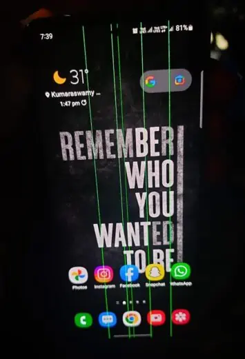 Galaxy S20 display issue 1