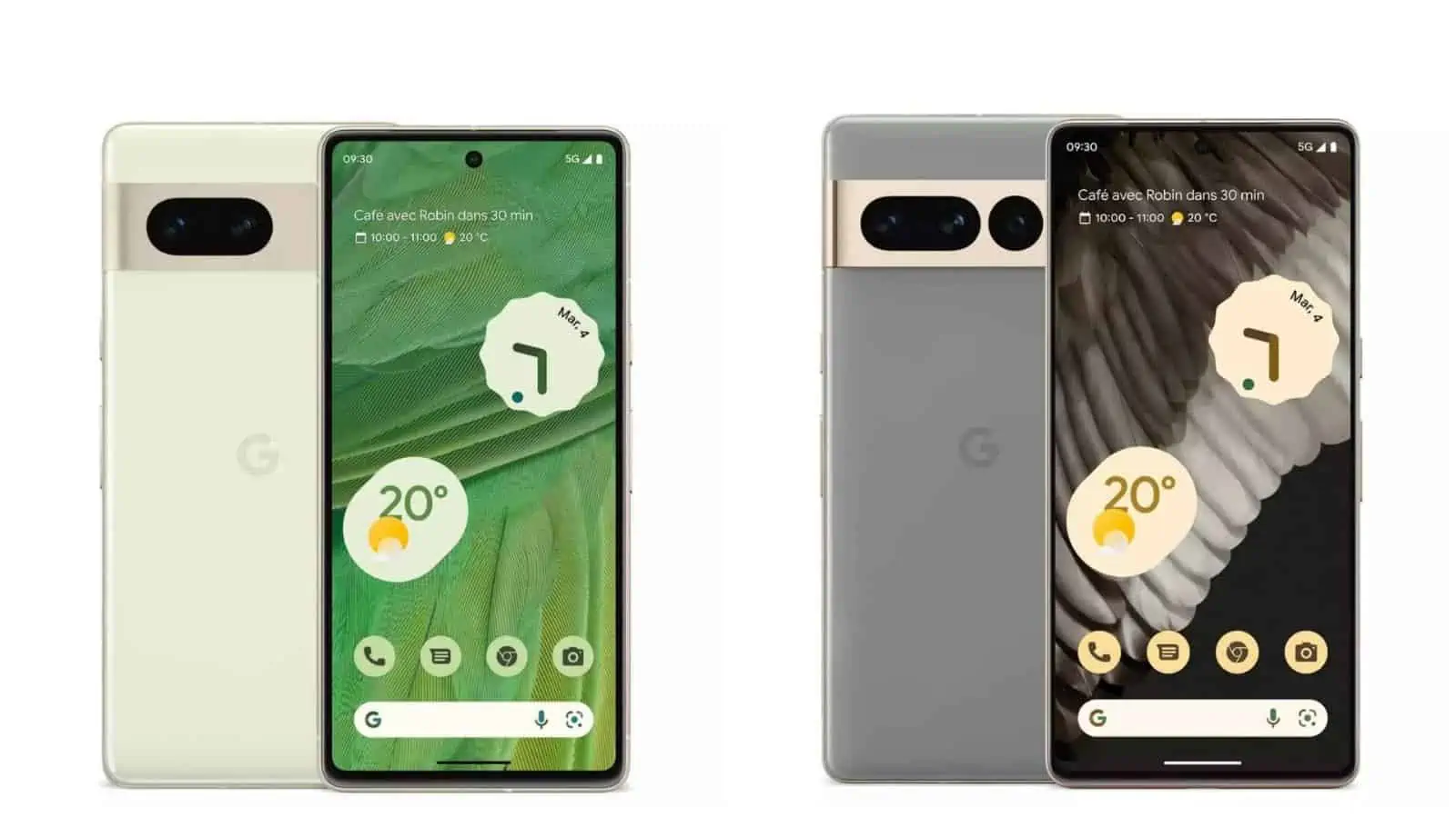 Google Pixel 7 and Pixel 7 Pro renders