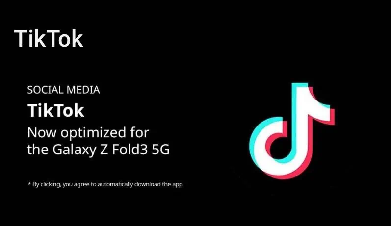 TikTok Galaxy Z Fold 3