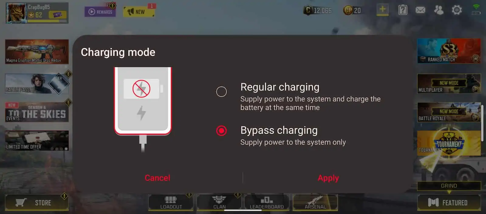 ROG Phone 6 Pro Bypass Charging 1
