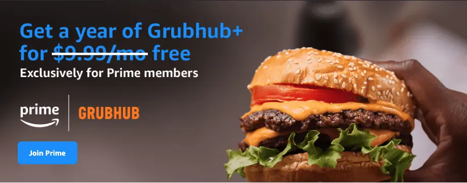 Featured image for Here's How Amazon Prime Members Can Get Their Year Of GrubHub+ For Free