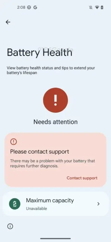 Android 13 QPR1 Beta 2 Battery Health preview 3