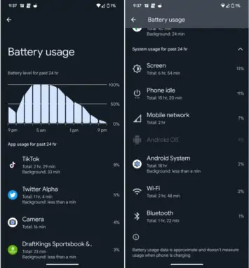 pixel 7 pro battery life 2